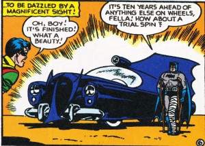 "The Batmobile of 1950" from Detective Comics #156 (1950)