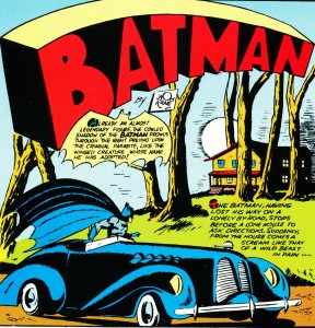 Batman's black convertible from Detective Comics #37 (1940)